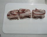 豚バラ肉のニラ玉もやしあんかけ作り方1写真