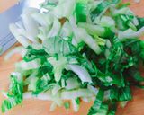 ＊青梗菜のごまたっぷり坦々風ひき肉炒め＊作り方2写真