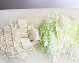 キャベツとえのきの梅おかか和え作り方1写真