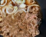 簡単夕食・おつまみ★フライパンで甘辛〜肉豆腐作り方6写真