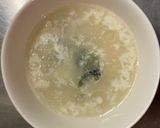 わかめと卵白の中華スープ作り方2写真