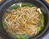 しいたけとちぢみほうれん草の鍋作り方6写真