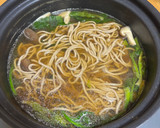 しいたけとちぢみほうれん草の鍋作り方6写真
