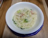 不器用パスタソースでカルボナーラリゾット作り方4写真