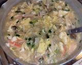 豆腐蟹かましめじの中華かき玉スープ作り方4写真
