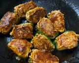 ピーマンの鶏胸肉ひき肉詰め！作り方11写真