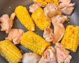 鶏肉ととうもろこしの甘辛照り焼き作り方5写真