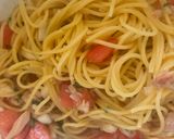 トマトとツナの和風冷製パスタ😋作り方7写真