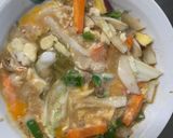 お一人様野菜たっぷり梅すき焼き味親子丼作り方15写真