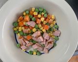 レンジ簡単レモンデミ味オムライス弁当作り方1写真