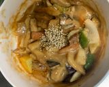 肉無チクワ赤味噌天津飯風親子丼味野炒め作り方19写真