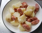 不器用ウインナーのジャーマンポテト作り方2写真