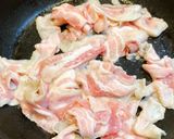 豚ばら肉と豆苗と卵のオイスターソース炒め作り方6写真