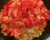 簡単夏向けパスタ　ツナトマトカッペリーニ作り方4写真