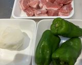ピーマンと豚肉の甘酢🫑作り方1写真