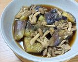 とろとろ！なすとしめじのめんつゆ煮作り方3写真