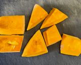 かぼちゃのレンチン煮（和風煮付け風）作り方1写真