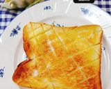 ♬トーストにバターはちみつ美味♬作り方4写真