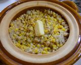 【土鍋】とうもろこしのバター醤油ごはん作り方6写真