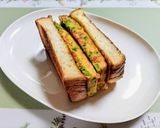 ランチ！ブロッコリーと卵のトーストサンド作り方14写真