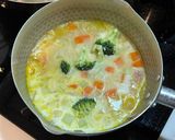 かぼちゃなど余り野菜で具沢山！簡単ミルクスープ作り方6写真