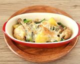 鶏肉とじゃが芋とほうれん草のチーズ焼き作り方9写真