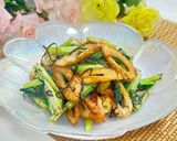 小松菜とちくわの焦がしバター醤油炒め作り方7写真