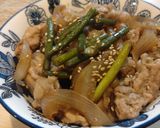 ✧簡単✧にんにくの芽🌱入り豚丼作り方3写真