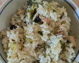 簡単★鮭と菜の花の炊き込みご飯作り方5写真