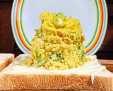 ピクルス入りレンチン玉子サンド🥕🥦作り方3写真