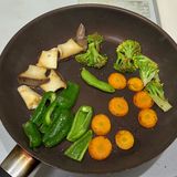 グリル野菜のキーマカレー作り方1写真
