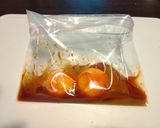 食べる琥珀（コハク）❀卵黄のキムチ漬け🥚作り方2写真