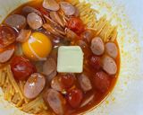 レンジで簡単⭐︎トマ玉パスタ作り方3写真
