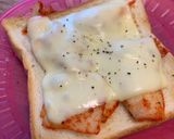簡単　キムチーパン　キムチチーズトースト作り方5写真