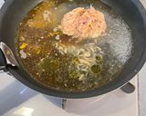 ツナ卵のワンパンパスタ⭐︎ピーナッツバター作り方1写真