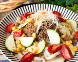 夏野菜のジャージャー麺風冷やしうどん作り方9写真