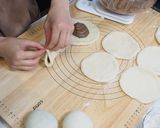 HBで生地作り白パンのチョコクリームパン作り方7写真