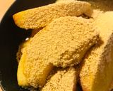 薄切りりんごの黒蜜＆きな粉かけ作り方2写真