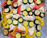 夏の夕飯簡単ズッキーニ夏野菜鶏胸肉グリル作り方10写真