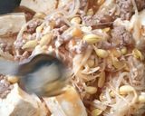 大豆もやし(キムチ仕立て)入り麻婆豆腐作り方7写真