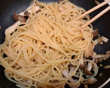 めんつゆバター☆きのこの和風パスタ作り方6写真