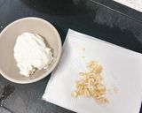 柿とパクチーとクリームチーズのサラダ作り方3写真