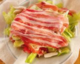 レンジで簡単 豚バラとキャベツの重ね蒸し作り方1写真