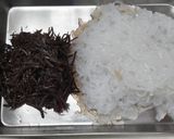 しらたき、ごぼう、ひじきとひき肉の炒め物作り方2写真