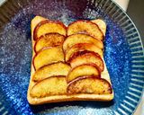 りんごのシナモンバタークリチハニートースト!作り方6写真