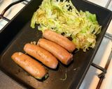キャベツ千切りとシャウエッセンサンド作り方1写真