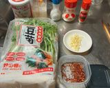 豆苗のペペロンチーノ作り方1写真