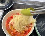 イタリアンパセリとトマトのパスタ作り方8写真