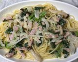 ほうれん草とベーコンのクリームパスタ作り方7写真