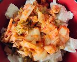 10分で簡単⭐️キムチ納豆冷奴丼作り方3写真